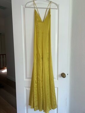 Lovers + Friends Olive-Green Maxi Slip Dress